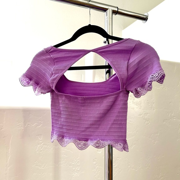 Lilac purple crop top - Picture 10 of 10